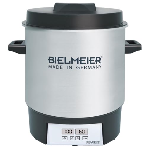 BIELMEIER Einkochautomat Edelstahl Digital einwecken Suppen 1800 W 27 Liter ohne Auslaufhahn BHG 411.0 Made in Germany von Bielmeier