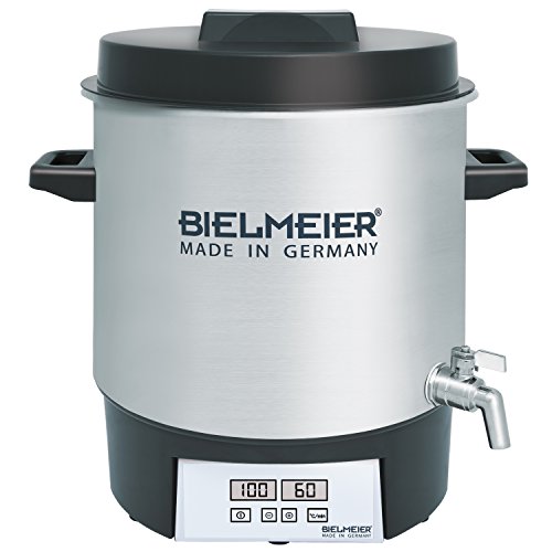 BIELMEIER Einkochautomat Digital einmachen einwecken Glühwein 1800 W 27 Liter Edelstahl Auslaufhahn 1/2" Made in Germany BHG411.1 von Bielmeier