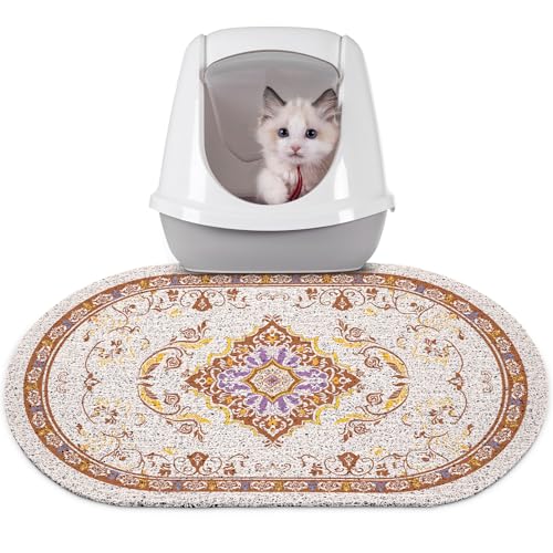 Bienbee Katzenklo Matte, 61 x 38,1 cm, Katzentoilettenmatte, Teppich mit rutschfester Unterseite, leicht zu reinigen, Zubehör für den Innenbereich, Kätzchen-Boden, Braun, M Bienbee Katzenklo Matte, 61 x 38,1 cm, Katzentoilettenmatte, Teppich mit rutschfester Unterseite, leicht zu reinigen, Zubehör für den Innenbereich, Kätzchen-Boden, Braun, M von Bienbee