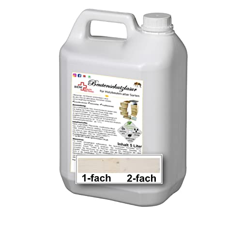 Biene+ Beutenschutz Lasur Weiß 5l im Kanister Biene+ Beutenschutz Lasur Weiß 5l im Kanister von Biene+