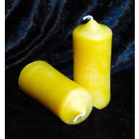 100% Reine Bienenwachskerze - Stumpen Für Adventskranz 10 cm X 4, 5 von Bienenhexe
