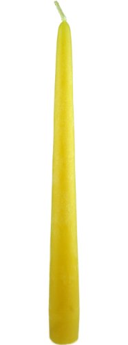 Bienenwachskerzen Spitzkerzen 100% Bienenwachs, Honig Duft, 24,5 x 2,3 cm, 12 Stück von Bienenwachskerzen