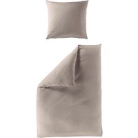 BIERBAUM Bettwäsche "Elegant uni", Mako-Satin, 100 % Baumwolle, Uni, pflegeleicht von Bierbaum