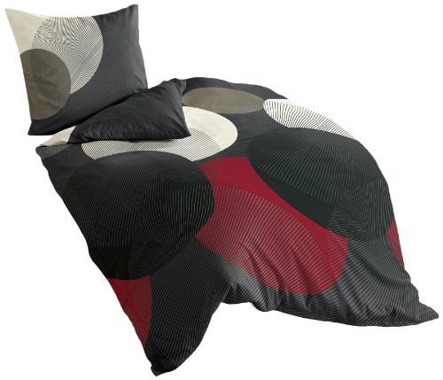 Bierbaum, Mako-Satin Bettwäsche , Designed in Germany, 6155 rot 13, 155x220 cm + 80x80 cm Bierbaum, Mako-Satin Bettwäsche , Designed in Germany, 6155 rot 13, 155x220 cm + 80x80 cm von Bierbaum