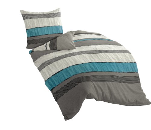 Bierbaum Bettwäsche 6472, Mako-Satin, Designed in Germany, silber 09, 135x200 + 80x80 cm Bierbaum Bettwäsche 6472, Mako-Satin, Designed in Germany, silber 09, 135x200 + 80x80 cm von Bierbaum
