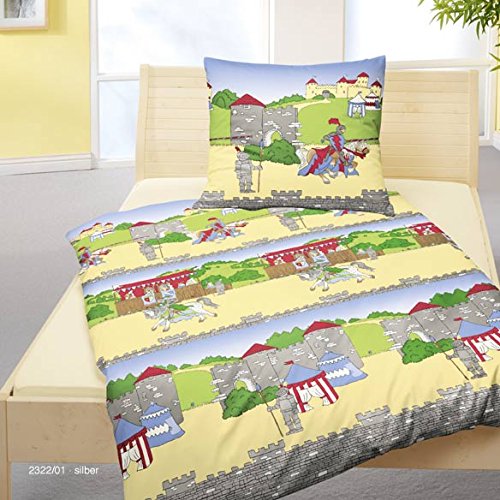 Bierbaum Fein Biber Flanell Kinderbettwäsche Ritter Reißverschluß 2322 80 x 80 135 x 200 cm Bierbaum Fein Biber Flanell Kinderbettwäsche Ritter Reißverschluß 2322 80 x 80 135 x 200 cm von Bierbaum
