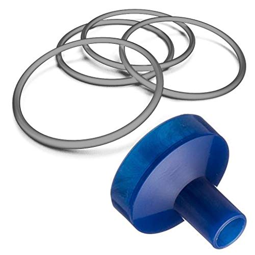 Bierstick Mundstückkappe & O-Ring-Dichtungssatz aus Kunststoff – Zubehör-Set (4 Ringe & 1 Mundstück) von Bierstick