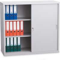 Werkstatt-Schiebetürschrank BASIC, 3 OH, HxBxT 1.090 x 1.200 x 450 mm, Böden verzinkt von Basic