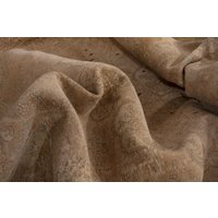 10x13 Vintage Teppich, Beige Oushak Übergroßer Wohnzimmer Esszimmer Antiker Teppich von BievRugs