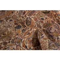 10x13 Vintage Teppich, Beige Oushak Übergroßer Wohnzimmer Esszimmer Antiker Teppich von BievRugs