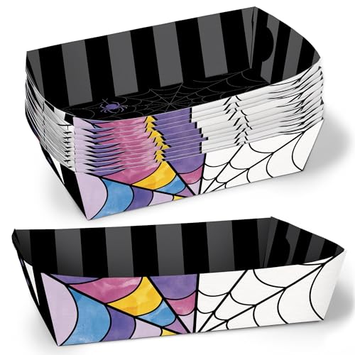Big Dot of Happiness Goth Girl Party Papier Lebensmittel Tabletts Einweg Lebensmittel Boote Schwarz & Lila Halloween oder Gothic Geburtstagsfeier Doppelseitige Lebensmittelhalter für Nachos, Hot Dogs Big Dot of Happiness Goth Girl Party Papier Lebensmittel Tabletts Einweg Lebensmittel Boote Schwarz & Lila Halloween oder Gothic Geburtstagsfeier Doppelseitige Lebensmittelhalter für Nachos, Hot Dogs von Big Dot of Happiness