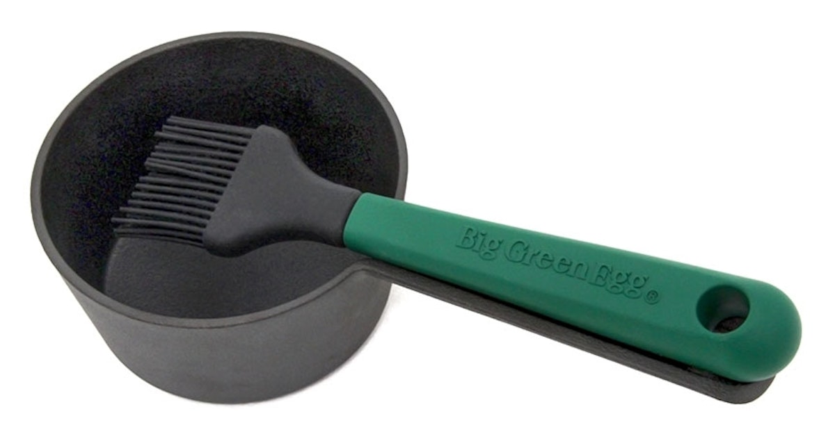 Big Green Egg Gusseisen Saucentopf mit Pinsel von Big Green Egg