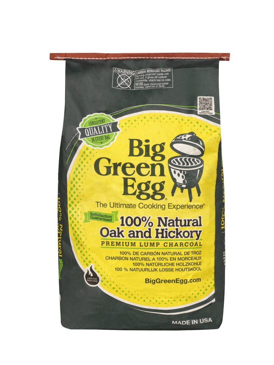 Big Green Egg Hochwertige 100% naturbelassene Holzkohle "Oak and Hickory" 8 kg von Big Green Egg