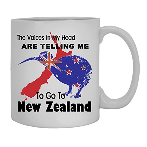 Go To New Zealand Tasse, Kaffeetasse für jemand Besonderen, 325 ml von Big Grey
