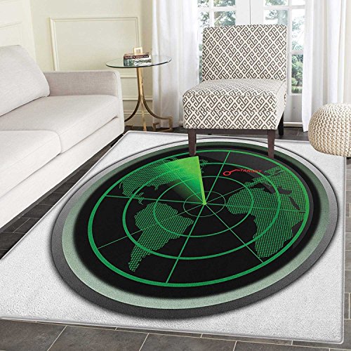 Big deer Airplane Area Rug Carpet Military Radar Screen Global Defense Danger Detecter Scanner Signal System Print Customize Door mats for Home Mat 2'x3' Green Black Big deer Airplane Area Rug Carpet Military Radar Screen Global Defense Danger Detecter Scanner Signal System Print Customize Door mats for Home Mat 2'x3' Green Black von Big deer