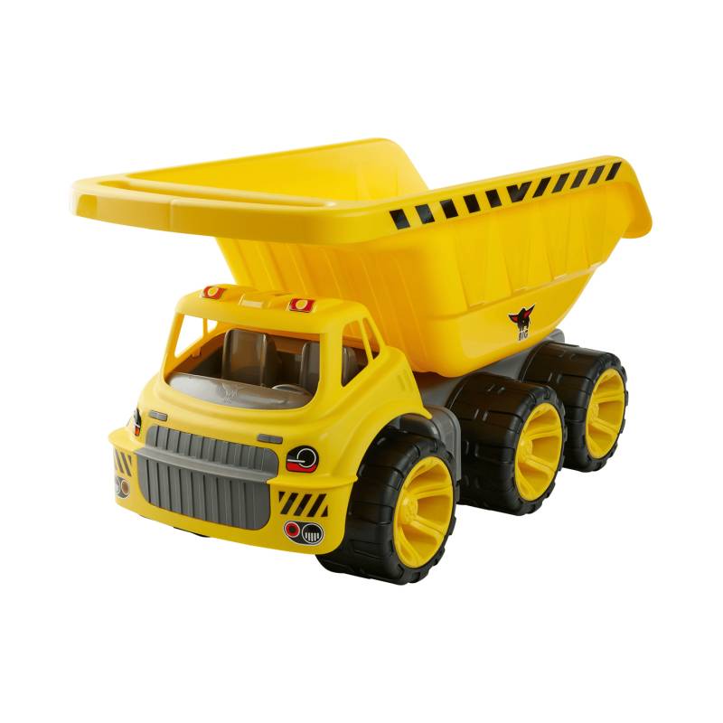 Big Power Worker Mega Kipper Kipplaster Baustellenfahrzeug Schwarz Spielzeug B-Ware von Big