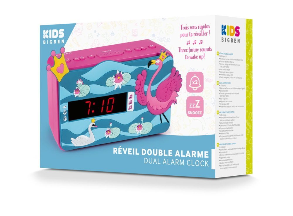 BigBen Kinderwecker Bigben Wecker Kids R15 Princess 3D Dekor AU385236 von BigBen