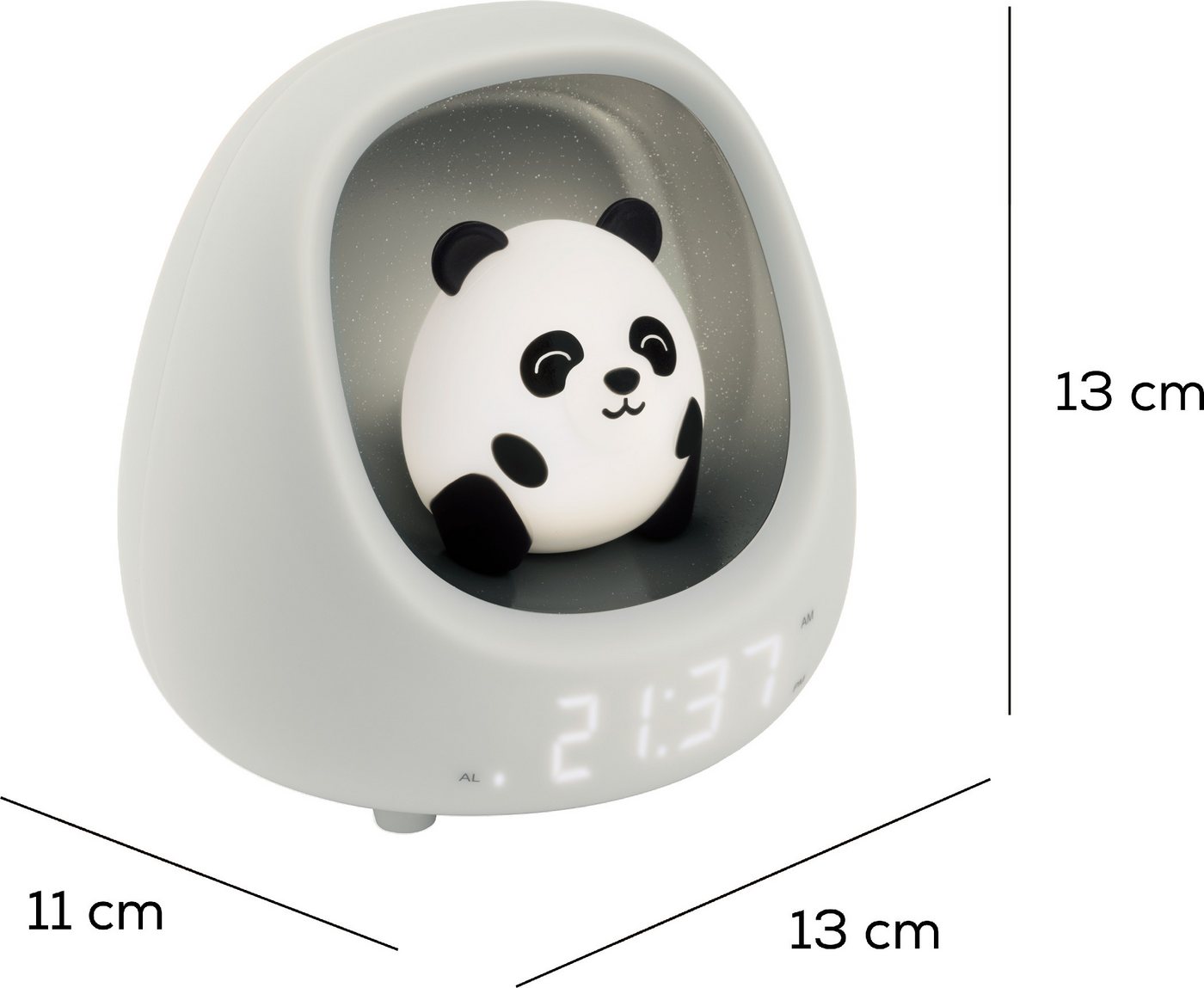 BigBen Kinderwecker Kids Wecker mit Nachtlicht Panda Nest MYKO Hi Buddies! AU390599 von BigBen