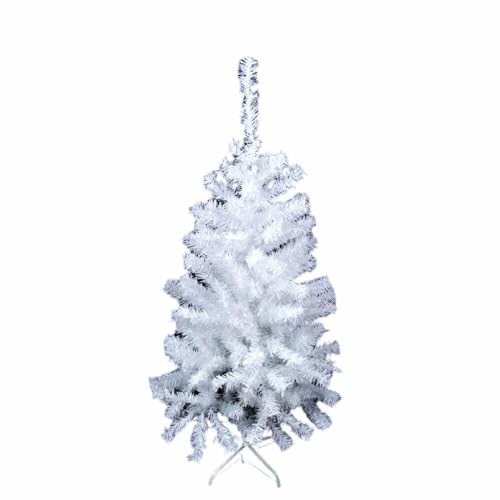 BigBuy Christmas Weihnachtsbaum weiß PVC Metall Polyethylen 70 x 70 x 120 cm von BigBuy Christmas