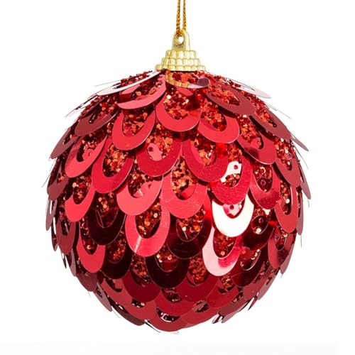 BigBuy Christmas Weihnachtskugeln rot Kunststoff Polyfoam 8 x 8 x 8 cm (4 Stück) von BigBuy Christmas