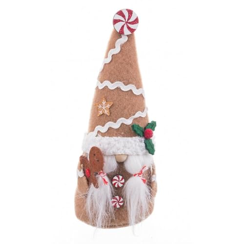 BigBuy Christmas Weihnachtsschmuck Beige Mehrfarbig Sand Stoff Mädchen 8 x 6 x 19,5 cm von BigBuy Christmas