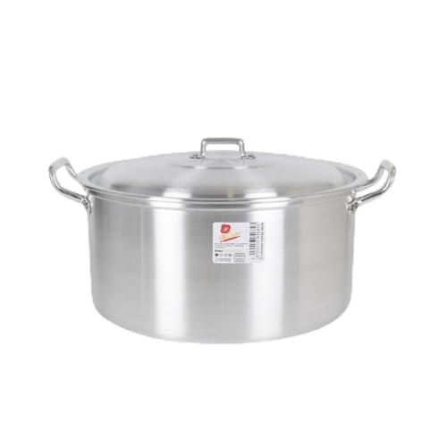 BigBuy Cooking Kochtopf mit Deckel, Aluminium, 38,5 x 33 x 18,5 cm, 4 Stück von BigBuy Cooking