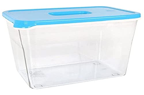 BigBuy Cooking Rechteckige Lunchbox 0,65 l, Weiß/Blau von BigBuy Cooking