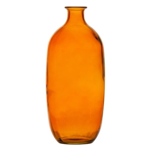 BigBuy Home Amber Vase aus recyceltem Glas, 13 x 13 x 31 cm von BigBuy Home