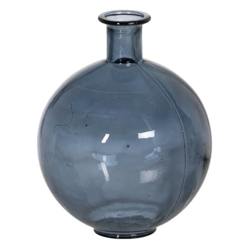 BigBuy Home Vase, Blau, recyceltes Glas, 20 x 20 x 25 cm von BigBuy Home