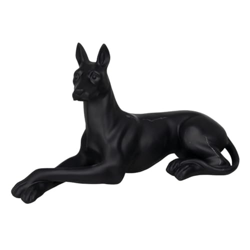 BigBuy Home Dekofigur Schwarzer Hund 37,5 x 13,5 x 22 cm von BigBuy Home