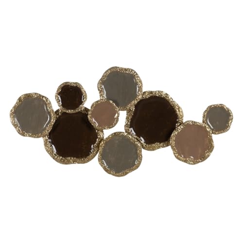 BigBuy Home Geometrische Wanddekoration Braun Gold Eisen 118,7 x 6,4 x 56,5 cm von SteelSeries