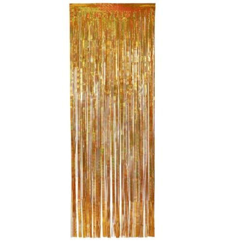 BigBuy Home Goldener Vorhang, 200 x 100 cm von BigBuy Home