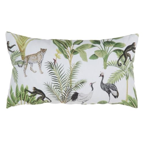 BigBuy Home Kissen, Türkis, Dschungel, 50 x 30 cm von BigBuy Home