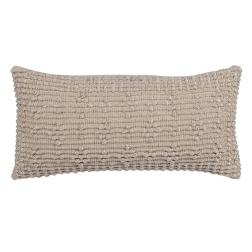 BigBuy Home Kissen Baumwolle Beige 30 x 60 cm von BigBuy Home