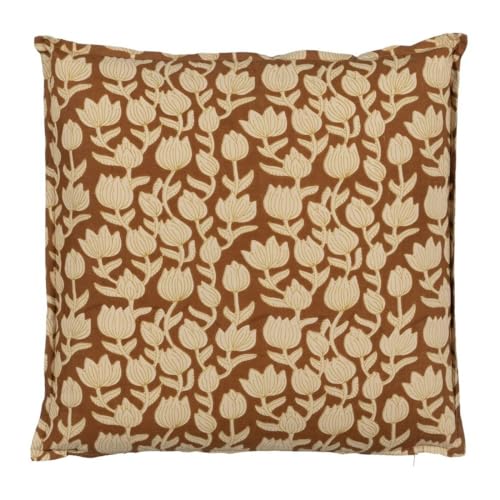 BigBuy Home Kissen Baumwolle Braun Beige 50 x 50 cm von BigBuy Home