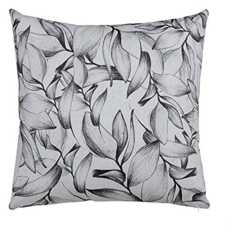 BigBuy Home Kissen mit Blättern, Polyester, 60 x 60 cm, 100% Baumwolle, bunt, 60 x 60 cm von BigBuy Home