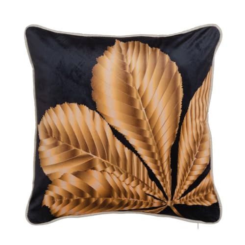 BigBuy Home Kissen, Schwarz, Gold, Polyester, 45 x 45 cm, bunt, 45 x 45 cm von BigBuy Home