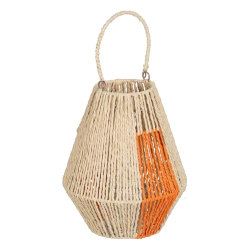 BigBuy Home Laterne Kerzenhalter Laterne Orange Creme Metall Papier Glas 23 x 23 x 28 cm BigBuy Home Laterne Kerzenhalter Laterne Orange Creme Metall Papier Glas 23 x 23 x 28 cm von BigBuy Home