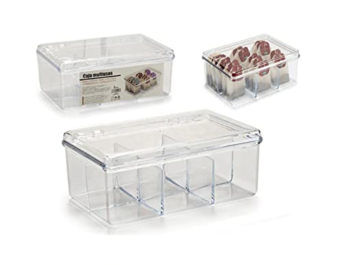 BigBuy Home S3602884 Organizer für Schubladen, transparent, verschiedene Materialien, Standard von BigBuy Home