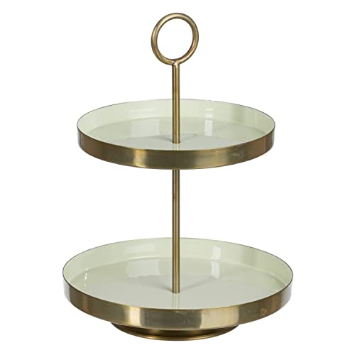 BigBuy Home S8802652 tablett, Kunststoff, Grün Gold von BigBuy Home