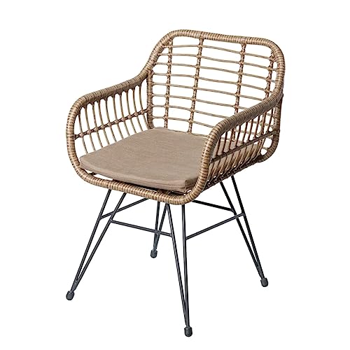 BigBuy Home Stuhl, Rattan Legierter Stahl, Estándar von BigBuy Home