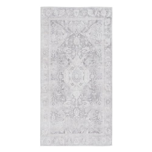 BigBuy Home Teppich 80 x 150 cm grau Polyester Baumwolle von BigBuy Home