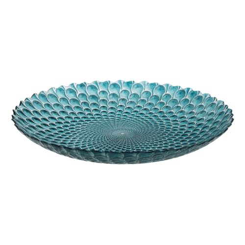 BigBuy Home Tischmitte, Blau, Glas, 50 x 50 cm von BigBuy Home