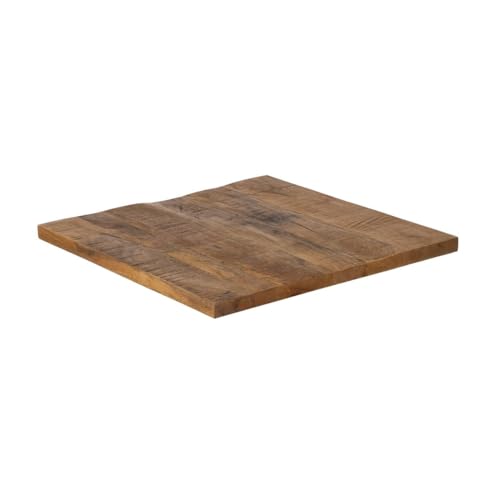 BigBuy Home Tischplatte, quadratisch, Beige, Mangoholz, 60 x 60 x 3 cm von BigBuy Home