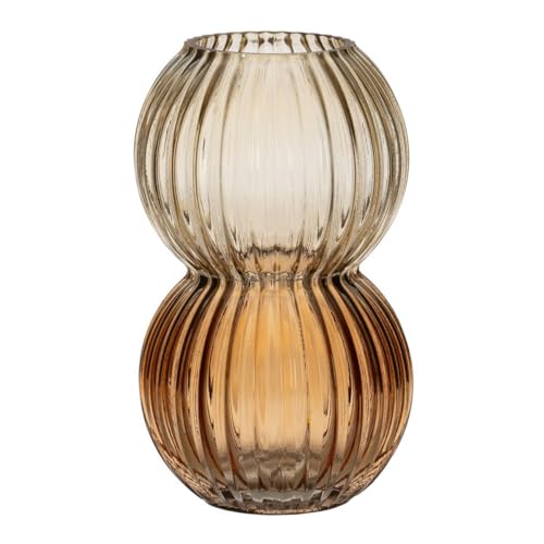 BigBuy Home Vase Bernstein Glas 12 x 12 x 20 cm von BigBuy Home