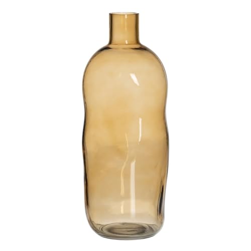 BigBuy Home Vase Bernstein Glas 13,5 x 13,5 x 35 cm von BigBuy Home