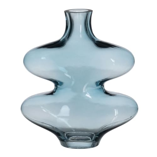 BigBuy Home Vase Blau Glas 18 x 7,5 x 21,5 cm von BigBuy Home
