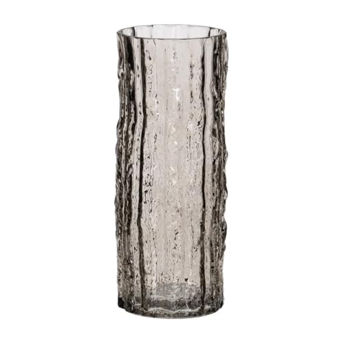 BigBuy Home Vase Grau Glas 10 x 10 x 25,5 cm von BigBuy Home