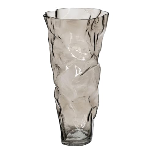 BigBuy Home Vase Grau Glas 19 x 17 x 38,5 cm von BigBuy Home