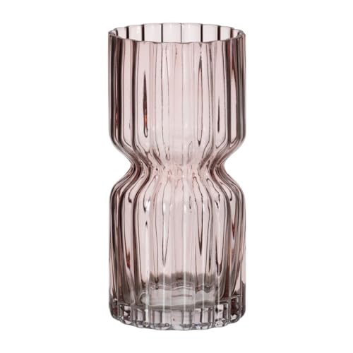 BigBuy Home Vase Rosa Glas 12 x 12 x 25 cm von BigBuy Home